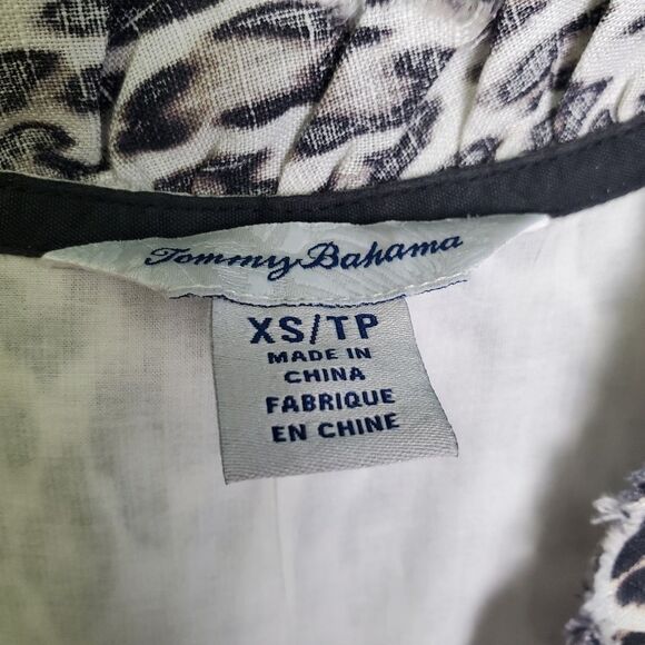 Tommy Bahama Leopard Print Sleeveless Linen Dress XS - Picture 7 of 8